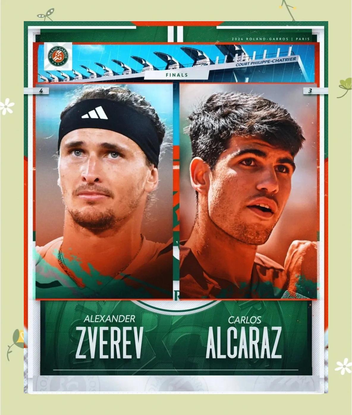 温网轻取法网，兹维列夫刷新纪录